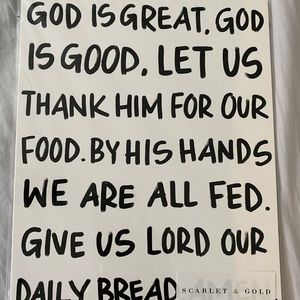 Prayer wall art black & white